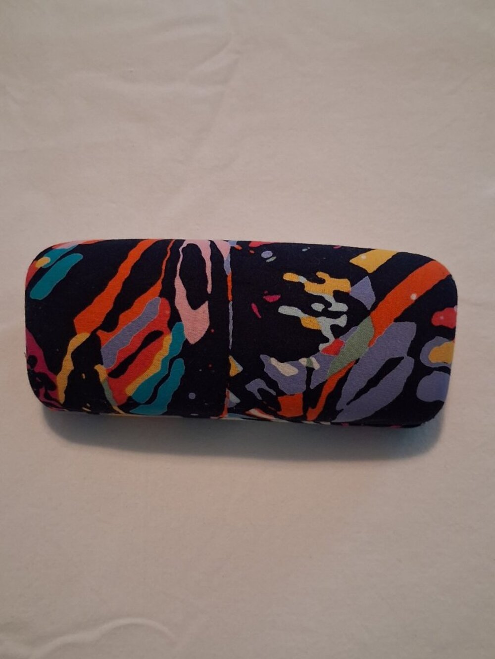 Vera Bradley Hard Clamshell Eyeglass Butterfly Print Floral Multicolor Case EUC